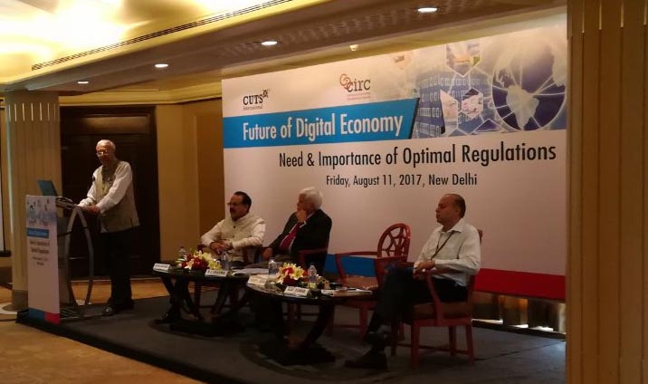 On the occasion of International Conference on Future of Digital Economy: Need & Importance of Optimal Regulations at New Delhi on August 11, 2017