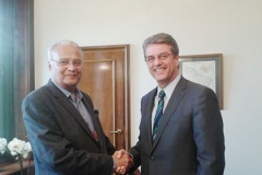 On the occasion of Meeting with Roberto Azevêdo Director-General of the WTO at Geneva, on June 19, 2014