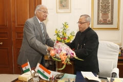 On the occasion of Meeting with Pranab Mukherjee, President of India, at New Delhi on February 19, 2013
