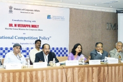 Consultative meeting with Dr. M. Veerappa Moily Hon’ble Union Minister for Corporate Affairs on National Competition Policy”, organized by Indian Institute of Corporate Affairs with the Ministry of Corporate Affairs, in Mumbai on September 12, 2011