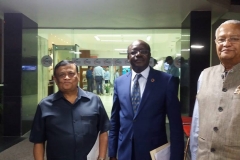 At the FICCI (Federation of Indian Chambers of Commerce & Industry (FICCI) Federation House with Dr. Mukhisa Kituyi (Mukhisa Kituyi), Secretary General, United Nations Conference on Trade and Development (UNCTAD), Geneva Switzerland and Dr.Pradeep Mehta (Pradeep S Mehta), Secretary General of the CUTS International (CUTS International) for the Thought Leadership Lecture Which was very educative
