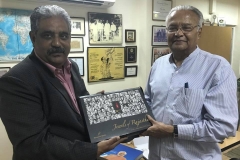With Chandmal Kumawat Chairman at Maneesh Media Agency