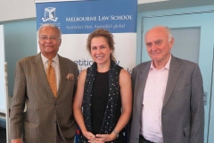 After delivering a lecture at Melbourne University's School of Law on India's journey on competition law reforms with Caron Beaton-Wells and Alan Fels — at University of Melbourne Law School