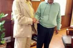 Meeting the great Suresh Prabhu, Railways Minister and discuss green growth issues