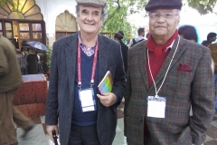 With Sir Mark Tully, noted writer living in India for 30 years, at the Jaipur LitFest