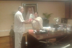 With Vasundhara Raje at Secretariat, Government of Rajasthan