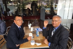 With Honb'l'e @lekeydorji Bhutan's Minister for Economic Affairs at #UNCTAD14 discussing potential collaboration